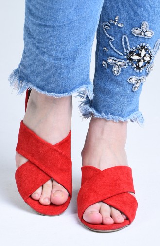 Red High-Heel Shoes 9100-07