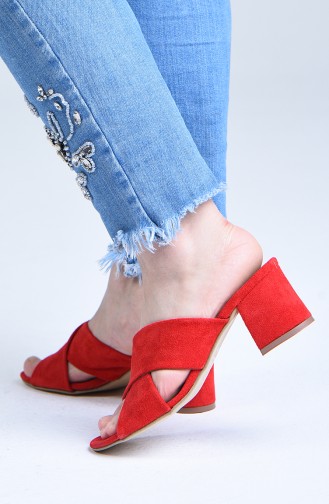 Red High-Heel Shoes 9100-07