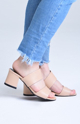 Women s Heeled Slipper 9102-05 Skin Color 9102-05