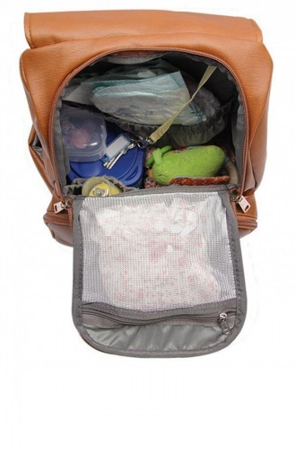 9352 Alone Tabak Leder Mutter Babypflege-Tasche 9352 Taba