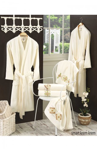 Cream Towel and Bathrobe Set 65-01