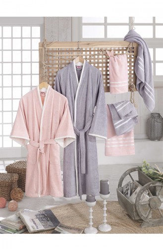 Gray Towel and Bathrobe Set 21