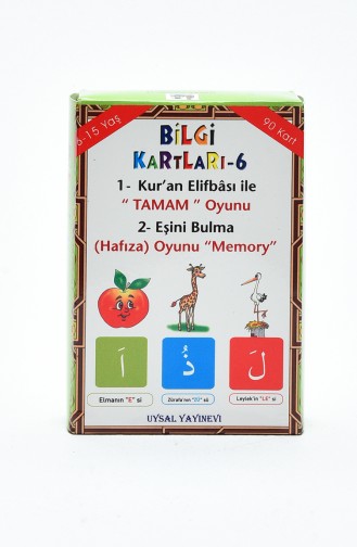 Bilgi ve Oyun Kartları Kuran Elifbası ile Tamam Oyunu 5 yaş 23 23