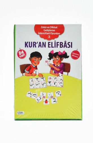 Zeka ve Dikkat Geliştirme İslami Kart Oyunları-3 Kuran Elifbası 53