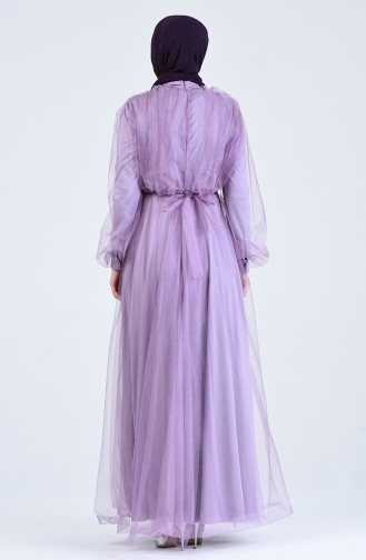 Lilac İslamitische Avondjurk 1018-03