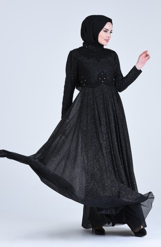 Habillé Hijab Noir 1551-01