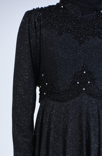Silvery Evening Dress 1551-01 Black 1551-01
