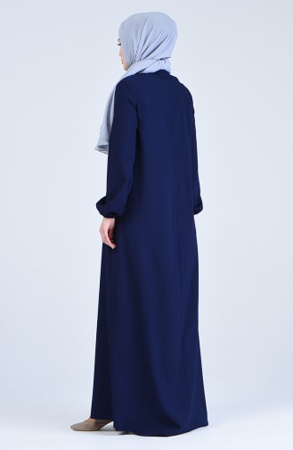Robe Hijab Bleu Marine 1384-03