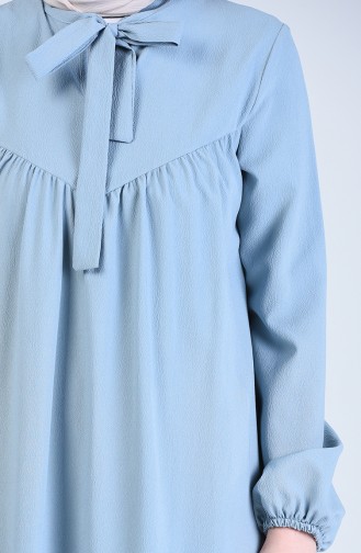 Robe Hijab Bleu Bébé 1384-06