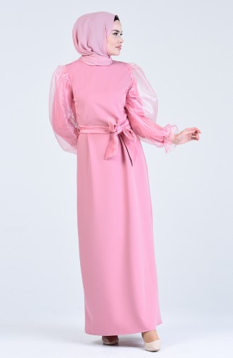 Dusty Rose Hijab Dress 60119-03