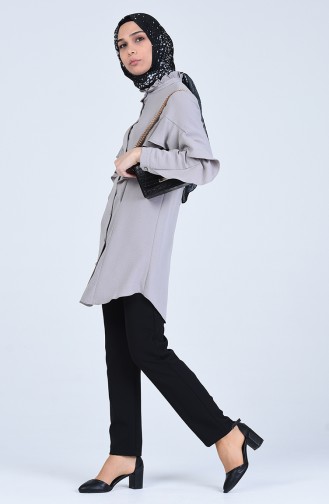 Frilled Shirt 1432-02 Gray 1432-02