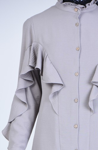 Frilled Shirt 1432-02 Gray 1432-02