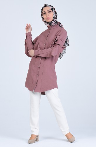 Dusty Rose Overhemdblouse 1432-03