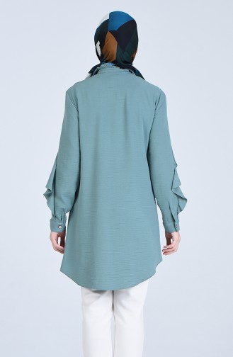 Frilled Shirt 1432-05 Ages Green 1432-05