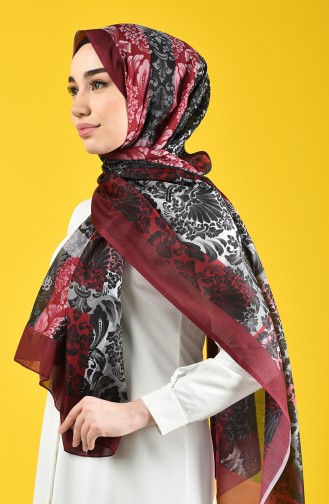 Dark Claret Red Shawl 95344-02