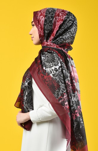 Dark Claret Red Shawl 95344-02