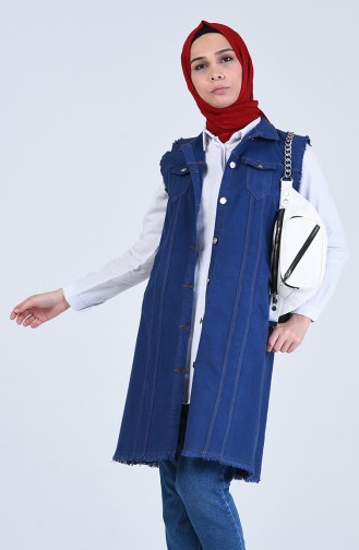 Navy Blue Gilet 1597-02