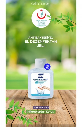 Konix Antibakteriyel El Dezenfektan Jeli 100 Ml 0100