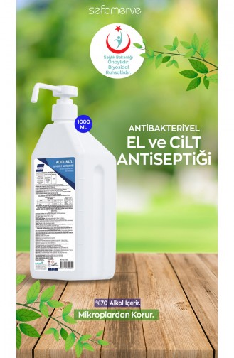 Konix Antiseptique Antibactérien Pour les Mains et la Peau Contre les Virus 1lt 0101 0101