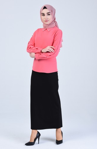Coral Blouse 1566-01