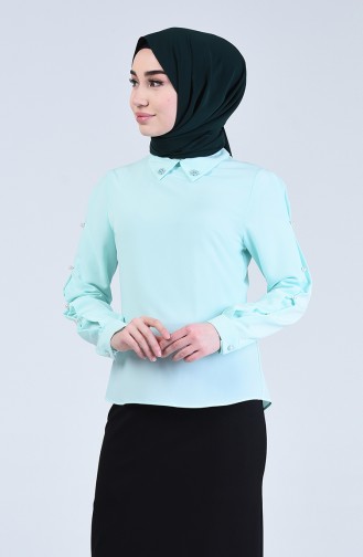 Blouse Vert menthe 1566-05