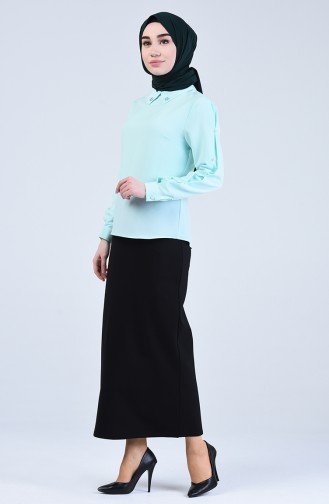 Mint Green Blouse 1566-05