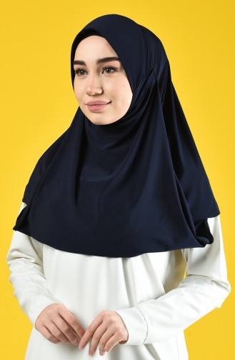 Sefamerve Hijab Gesichtsabdeckung Schal 1 1100-05 Dunkelblau 1100-05