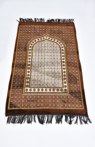 Tapis de Prière Velours a Motifs 901618-05 Brun 901618-05