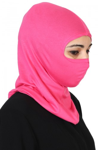 Bedeckendes Gesicht, gekämmter Bonnet  TB0002-10 Fuchsia 0002-10