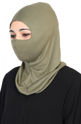 Bedeckendes Gesicht, gekämmter Bonnet  TB0002-13 Khaki 0002-13