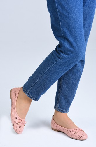 Women s Flat Shoes 96503-3 Powder 96503-3