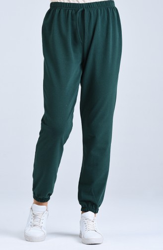 Sweatpants أخضر زمردي 1558-06