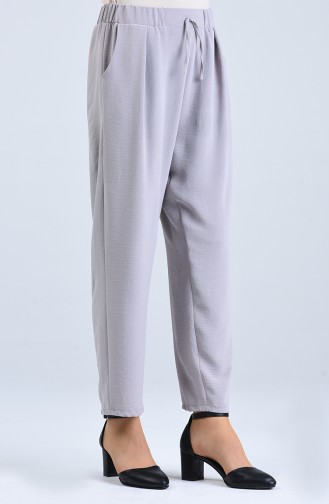 Aerobin Fabric Elastic waist Pants 4091-03 Gray 4091-03
