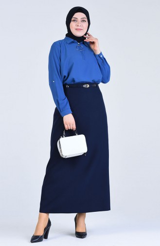 Navy Blue Skirt 2220-01
