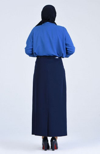 Navy Blue Skirt 2220-01