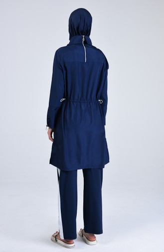 Navy Blue Swimsuit Hijab 19365-02