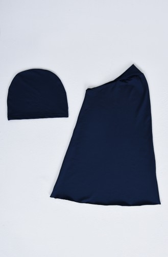 Navy Blue Modest Swimwear 19365-02