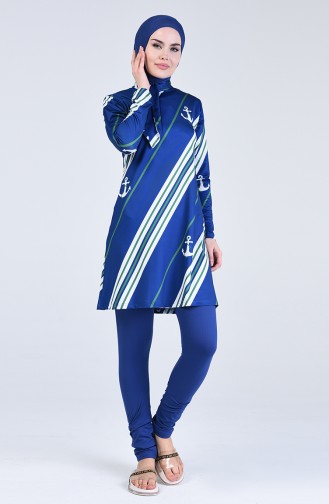 Indigo Swimsuit Hijab 20112-02