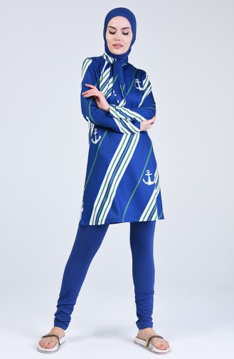 Indigo Swimsuit Hijab 20112-02