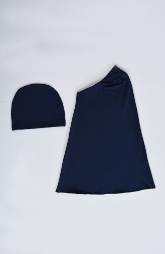 Navy Blue Modest Swimwear 20155-01