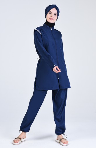 Navy Blue Swimsuit Hijab 20164-01