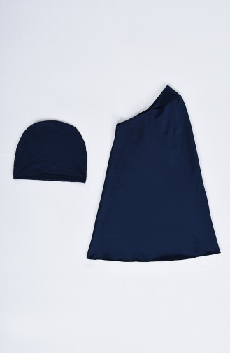 Maillot de Bain Hijab Bleu Marine 20181-02