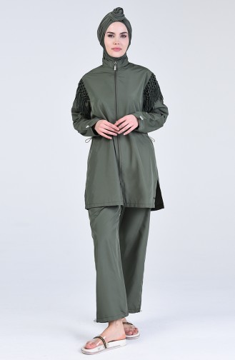 Khaki Modest Swimwear 20204-02