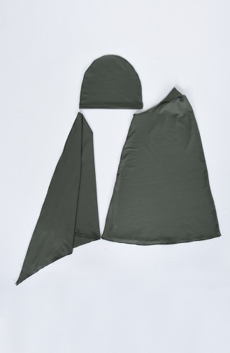 Khaki Modest Swimwear 20204-02