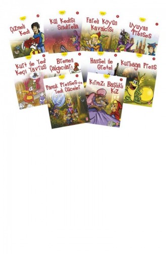 Dünya Masalları 1 Set 10 Kitap Grimm Kardeşler