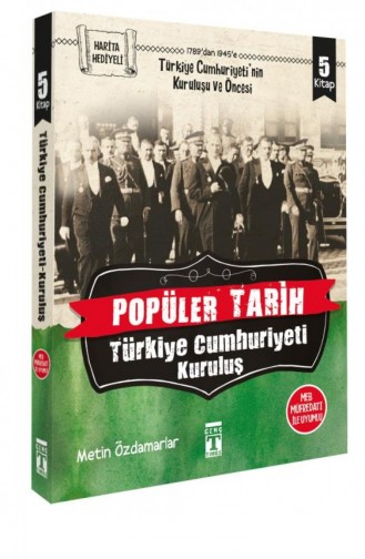 Popüler Tarih Türkiye Cumhuriyeti Kuruluş Set 5 Kitap Metin Özdamarlar 9786050828207