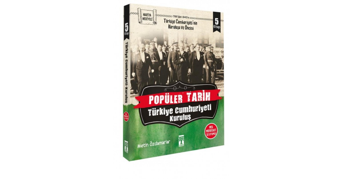 populer tarih turkiye cumhuriyeti kurulus set 5 kitap metin ozdamarlar
