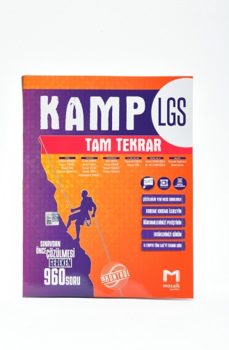 Mozaik Yayınları LGS Kamp Tekrar Birinci Dönem 960 Soru
