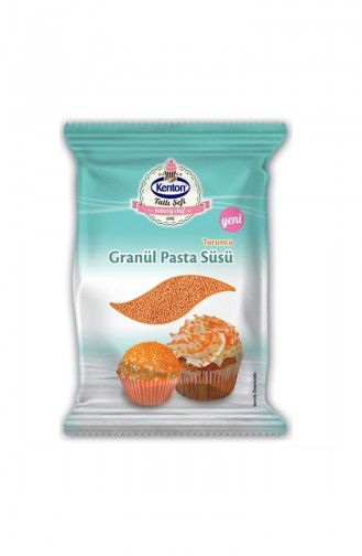 Kenton 50 Gr Tatlı Şefi Granül Pasta Süsü Karışık Turuncu 1Li