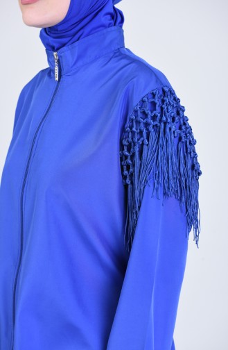 Saks-Blau Hijab Badeanzug 20204-03
